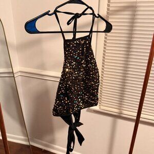 SHEIN SEQUIN HALTER TOP